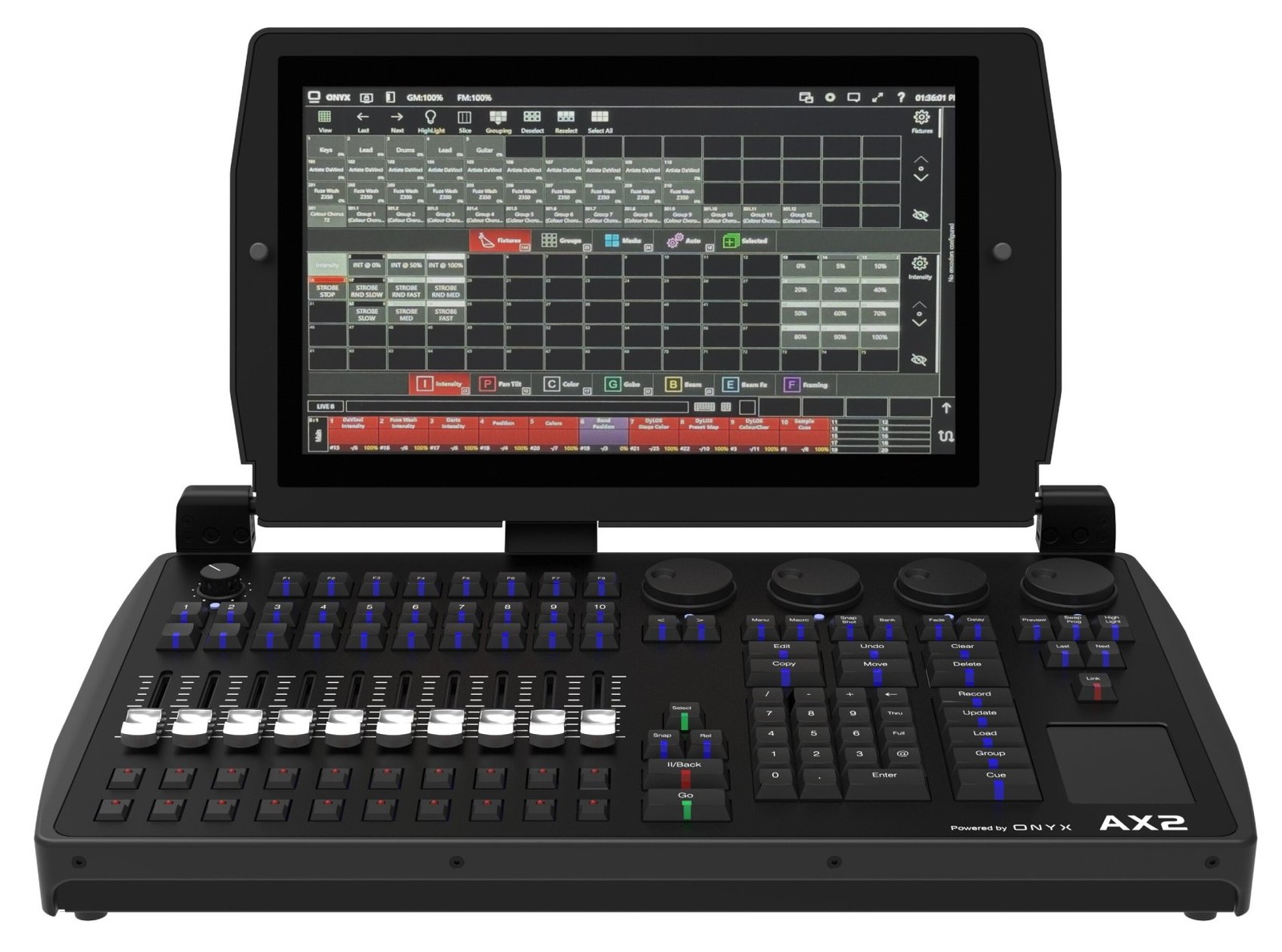 American DJ AX2 Lighting Controller Powered by ONYX Obsidian Control Systems ADJ