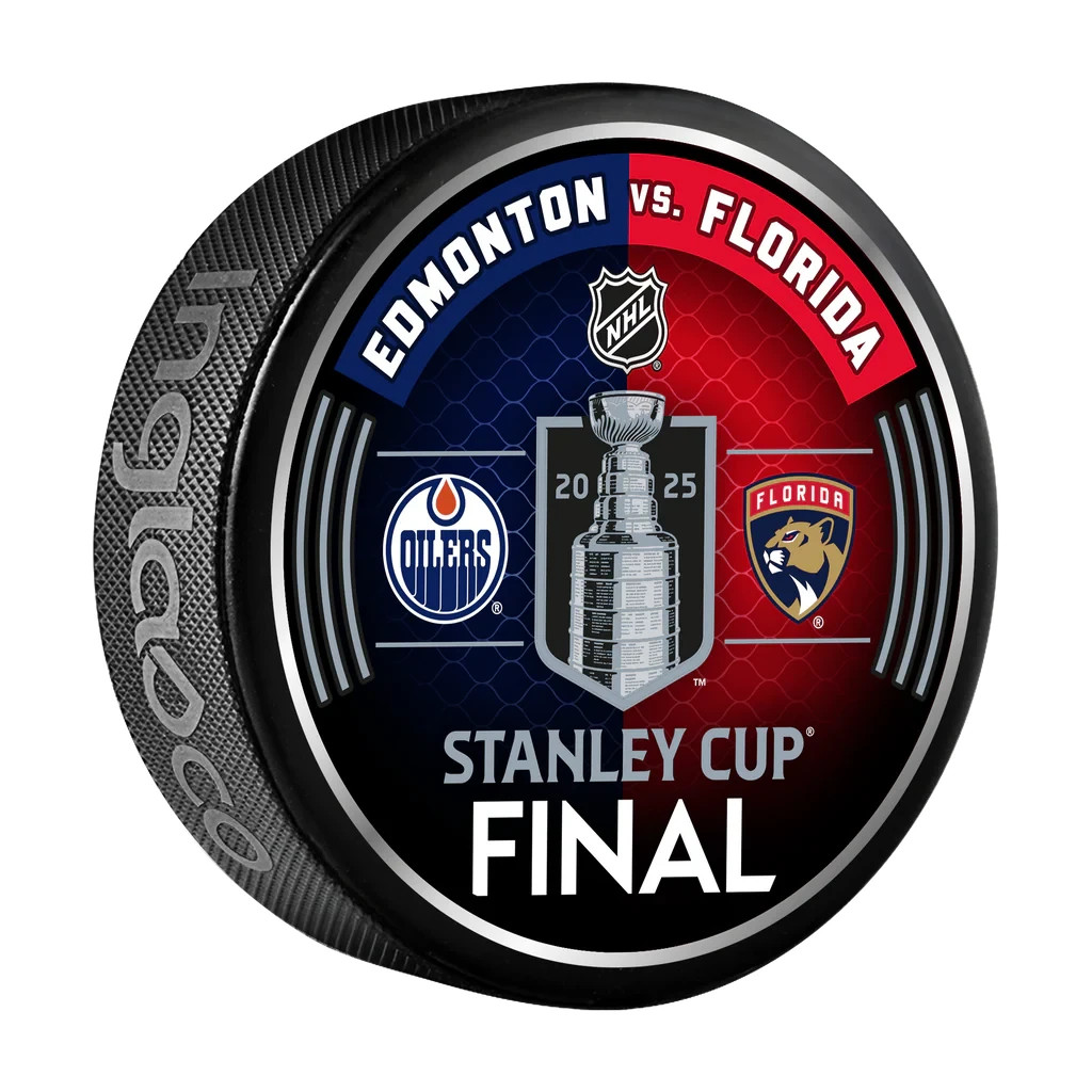 2025 Stanley Cup Playoffs Dueling Puck Edmonton Oilers/Florida Panthers SC Final