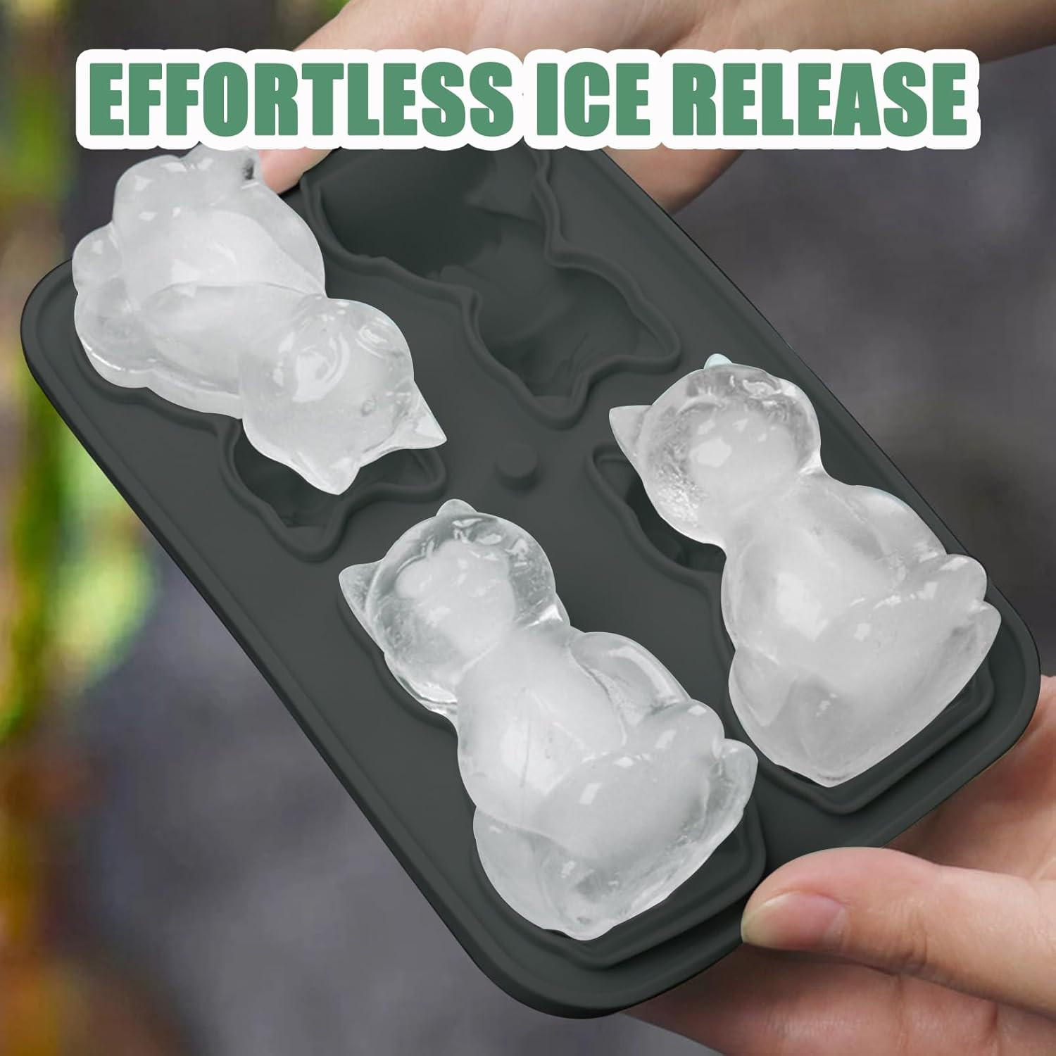 3D Cat Ice Cube Mold, Admaison Ice Cube Tray