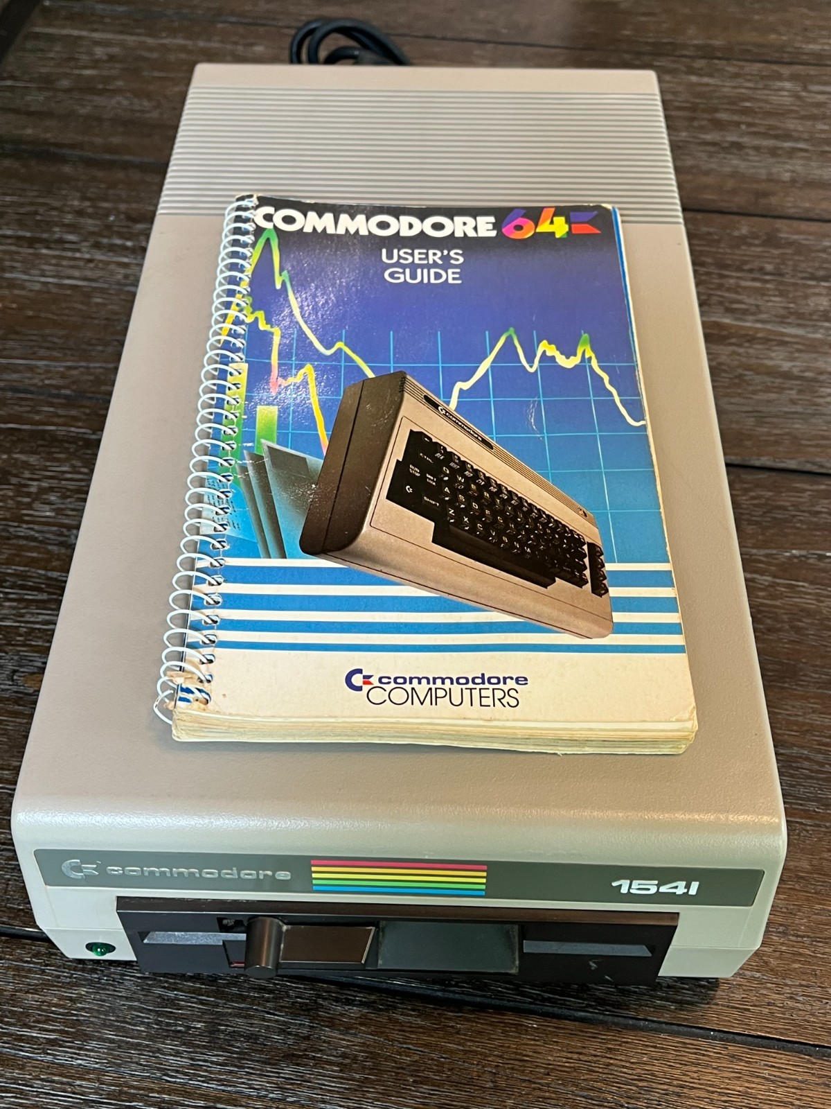 Vtg Commodore 64 Personal Computer DISK DRIVE 1541 & Users Guide UNTESTED AS IS