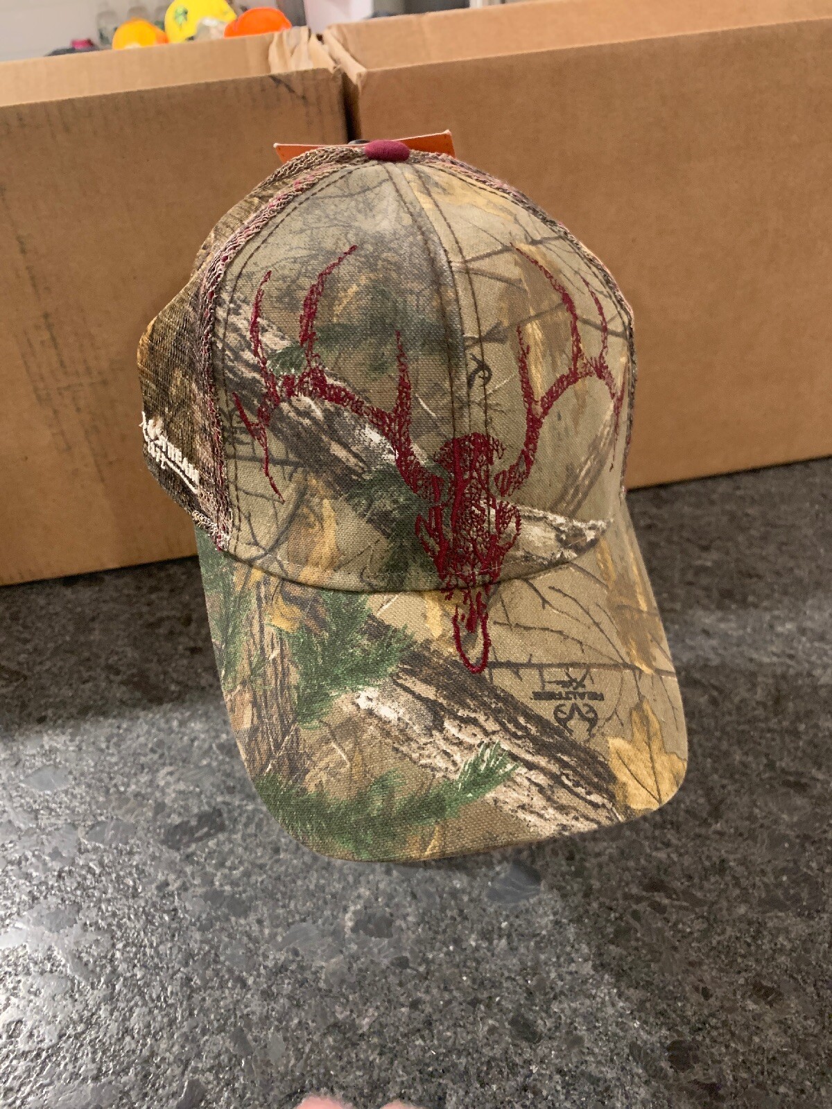 Field & Stream Ox Blood Mesh Back Camo Hat Women's REALTREE XTRA OSFM OSFA NEW!!