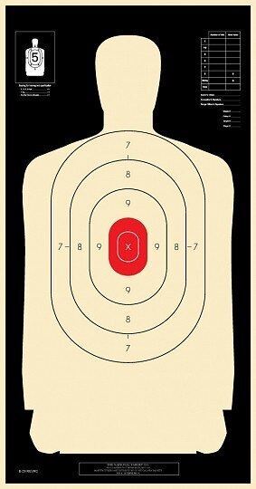 B-29 REV/RC (Reverse/Red Center) - Non-Official NRA - Police Practice Targets (1