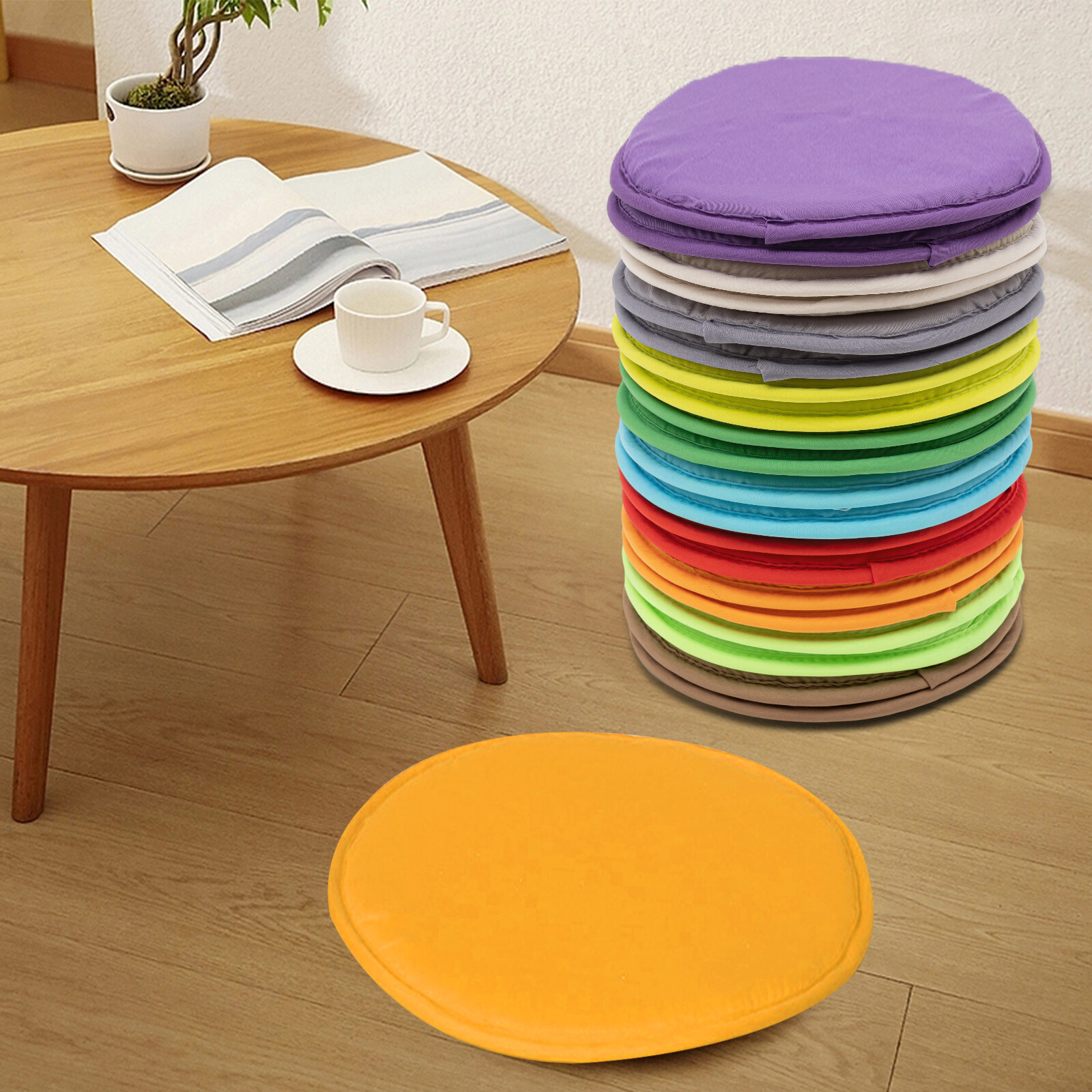 Floor Cushion Pillow Circle Floor Pillow Seating Sponge Cushion