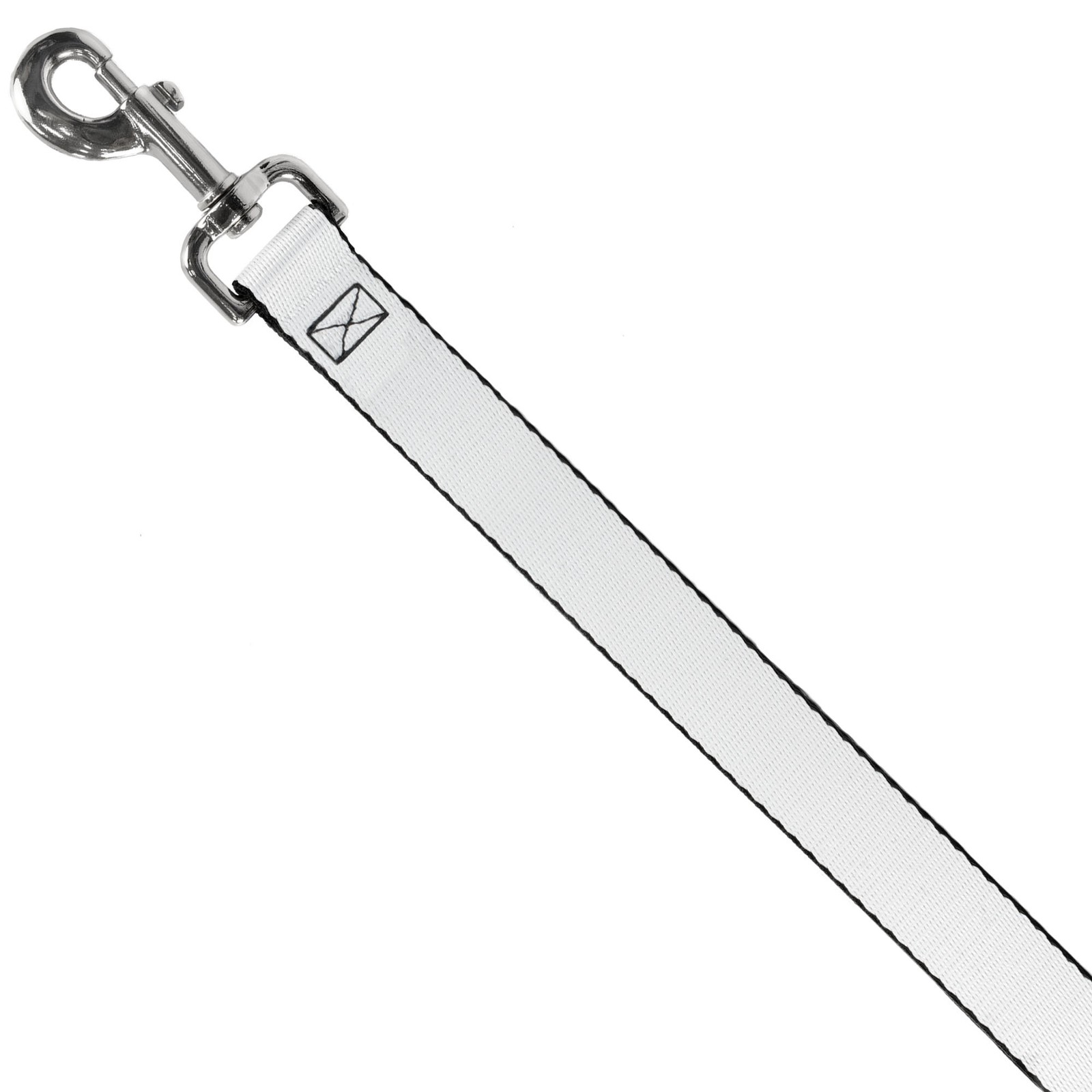Dog Leash White NARROW 0.5"