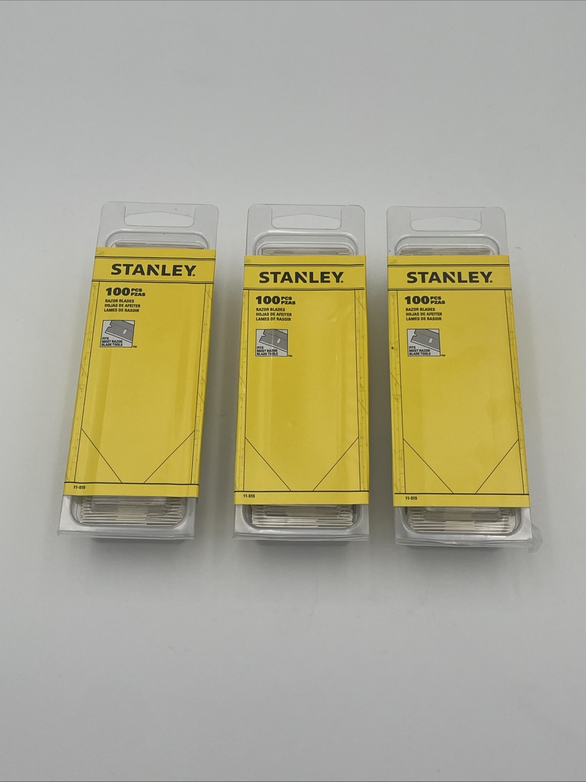 Stanley 1-1/2" Single Edge Razor Blades ( 300 Blades Total! )