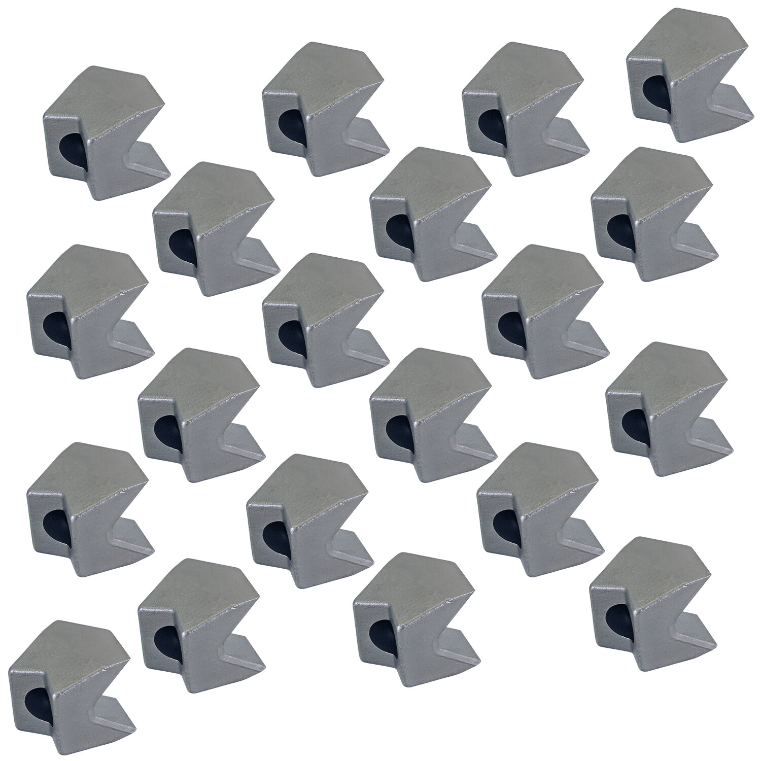 20Pcs Replacement For Fecon Cubit Reversible Knife Teeth