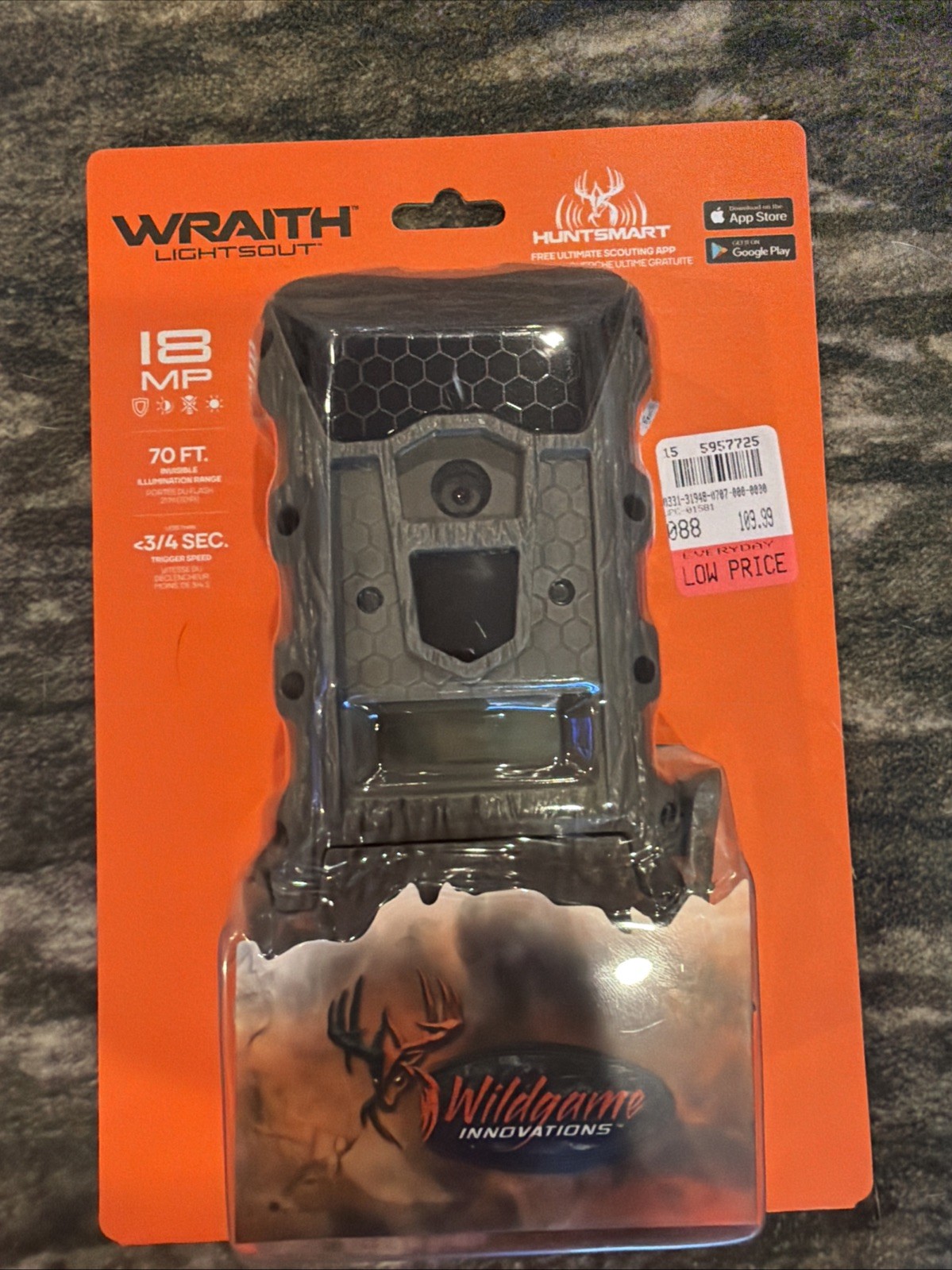 Wildgame Innovations WGI-WGICM0707 Wraith 18MP Lightsout Camera
