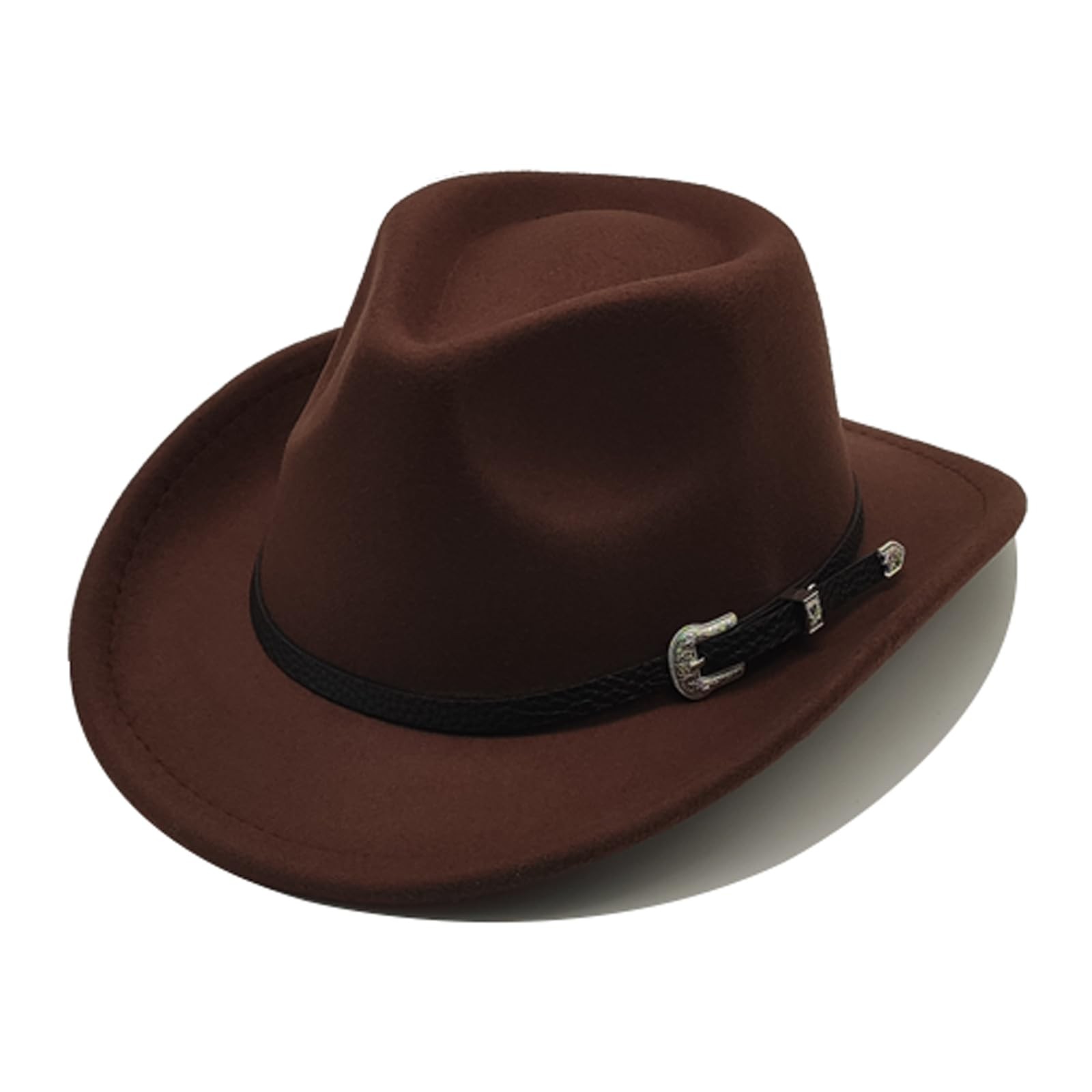 Kids Cowboy Hat for Girls Boys Unisex Western Cowgirl Hat with Buckle Belt Wi...