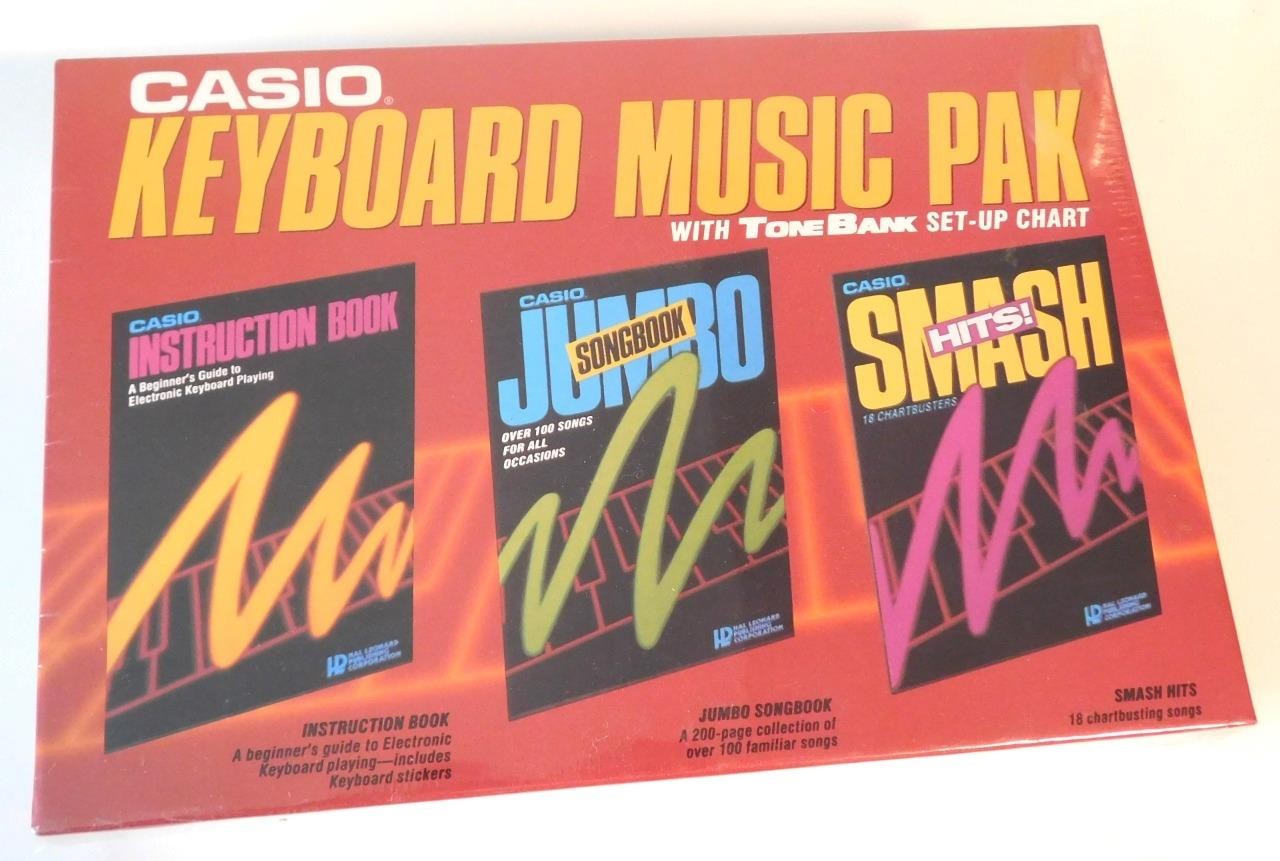 Vintage Casio Keyboard Music Pak with Tone Bank Set Up Chart New Old Stock NOS