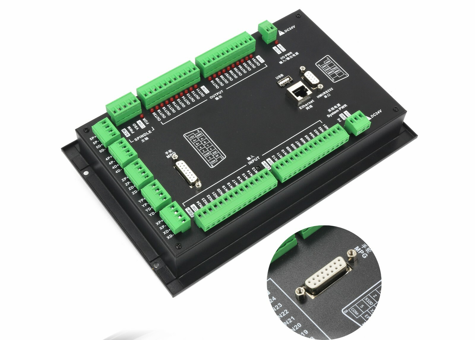 『US』 CNC 5 Axis DDCS Expert Stepper Motor Controller Offline Stand-alone System