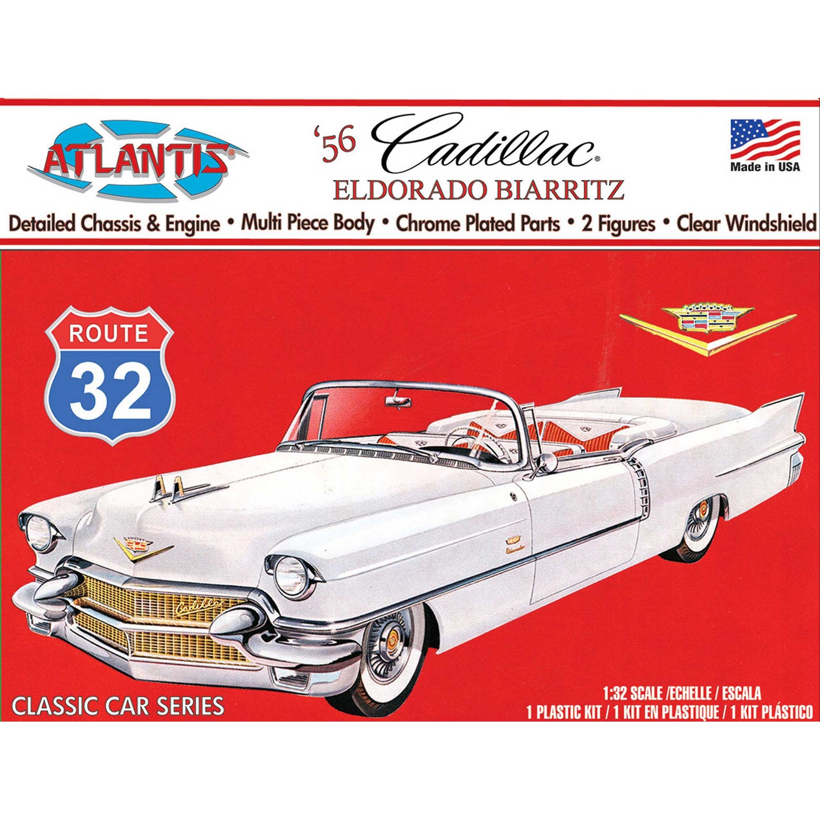 ATLANTIS TOY & HOBBY INC. 1956 Cadillac Eldorado 132 AANH1200 Plastic Models