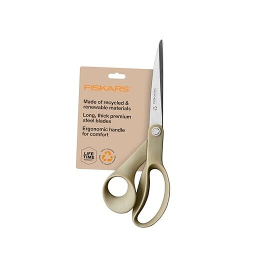 Fiskars 9" Recycled Fabric Scissors - Sustainable and Sharp Craft Scissors for