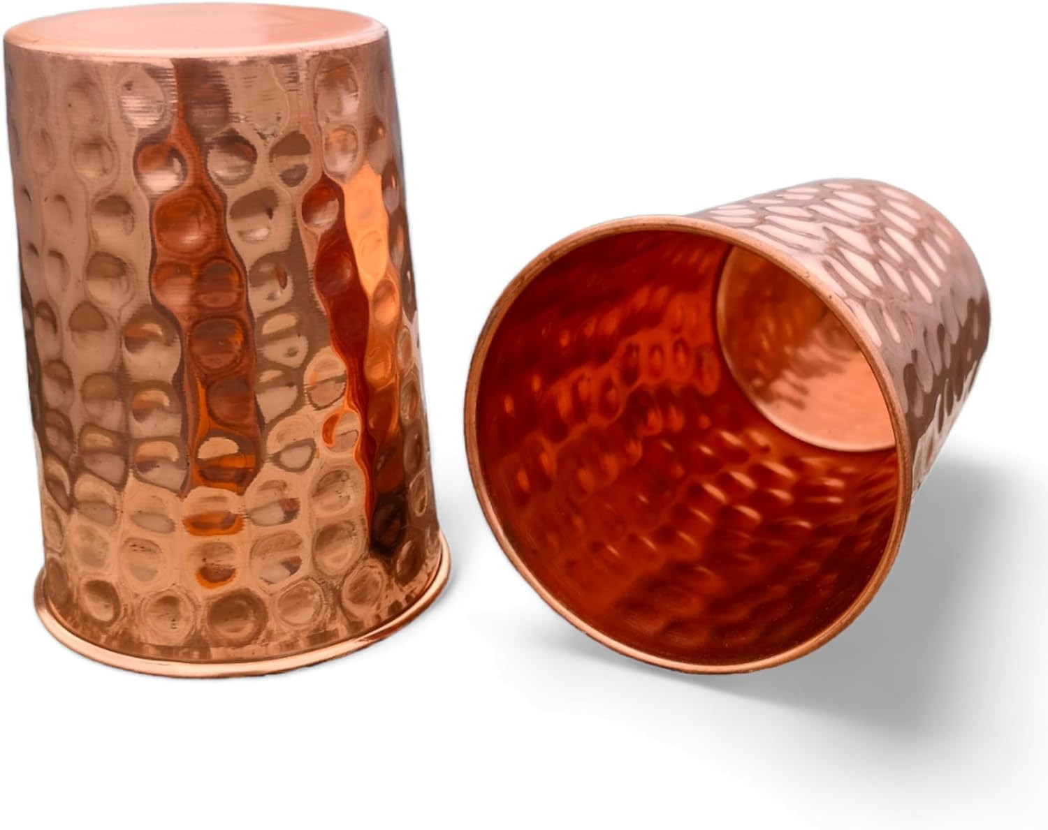 Vasos De Cobre Puro Martillado Para Beber Agua, C�Cteles, Cerveza Y Vino