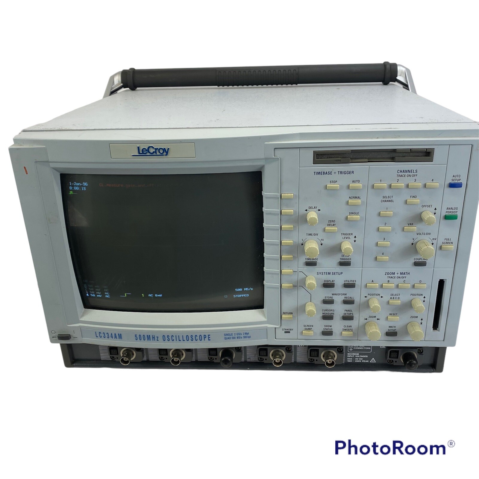 LeCroy 4 Channel 500MHz Color Oscilloscope LC334AM PARTS OR REPAIR Read