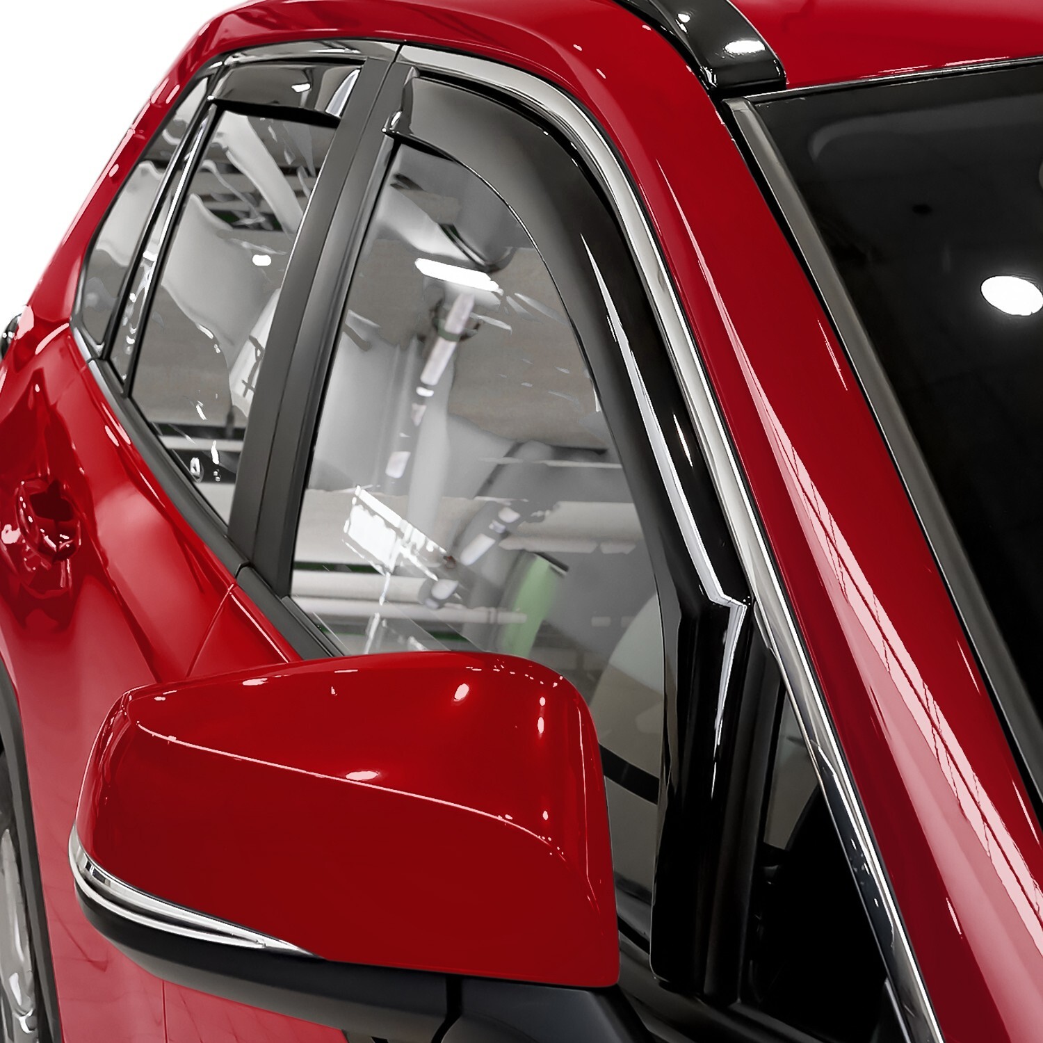 Sun Rain Visors Wind Rain Guards for 2019-2024 Toyota RAV4 SHATTERPROOF