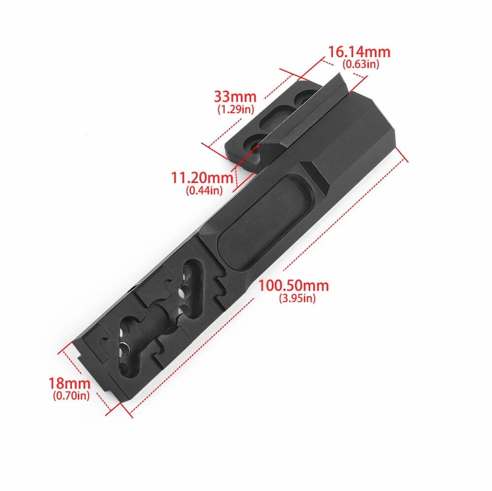 Tactical M600 M300 Flashlight Offset Base Mount Keymod Picatinny Mount Light