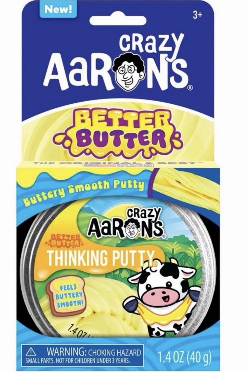 🔥NEW!! 1.4oz CRAZY AARONS BETTER BUTTER SENSORY PUTTY! FEEL BUTTERY SMOOTH!