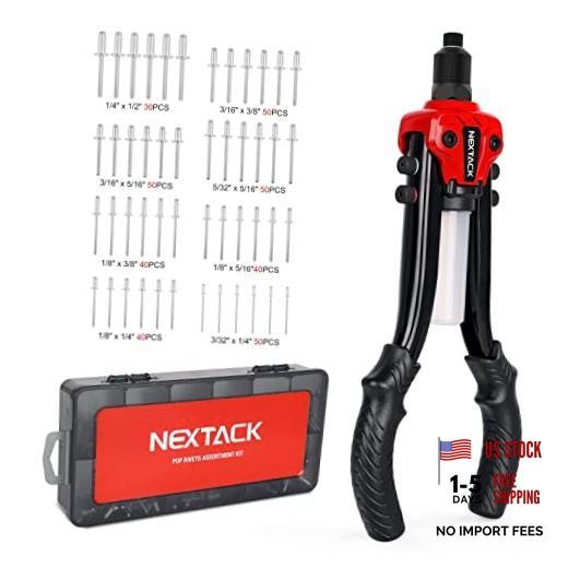1/4 Rivet Gun Kit NT300 w/ 350 Blind Pop Rivets | 1/4 Rivet Gun w/ 350 Rivets