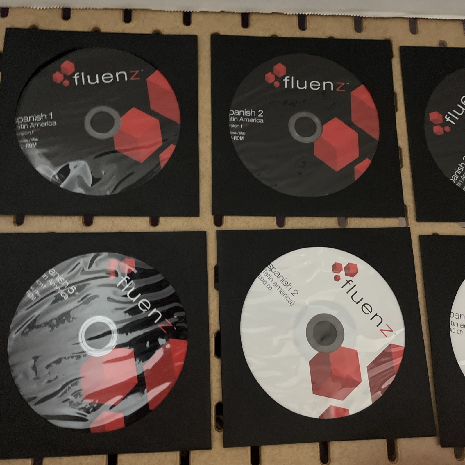 FLUENZ Language Learning Software Spanish Incomplete 5 DVD-Rom 4 Audio Cds