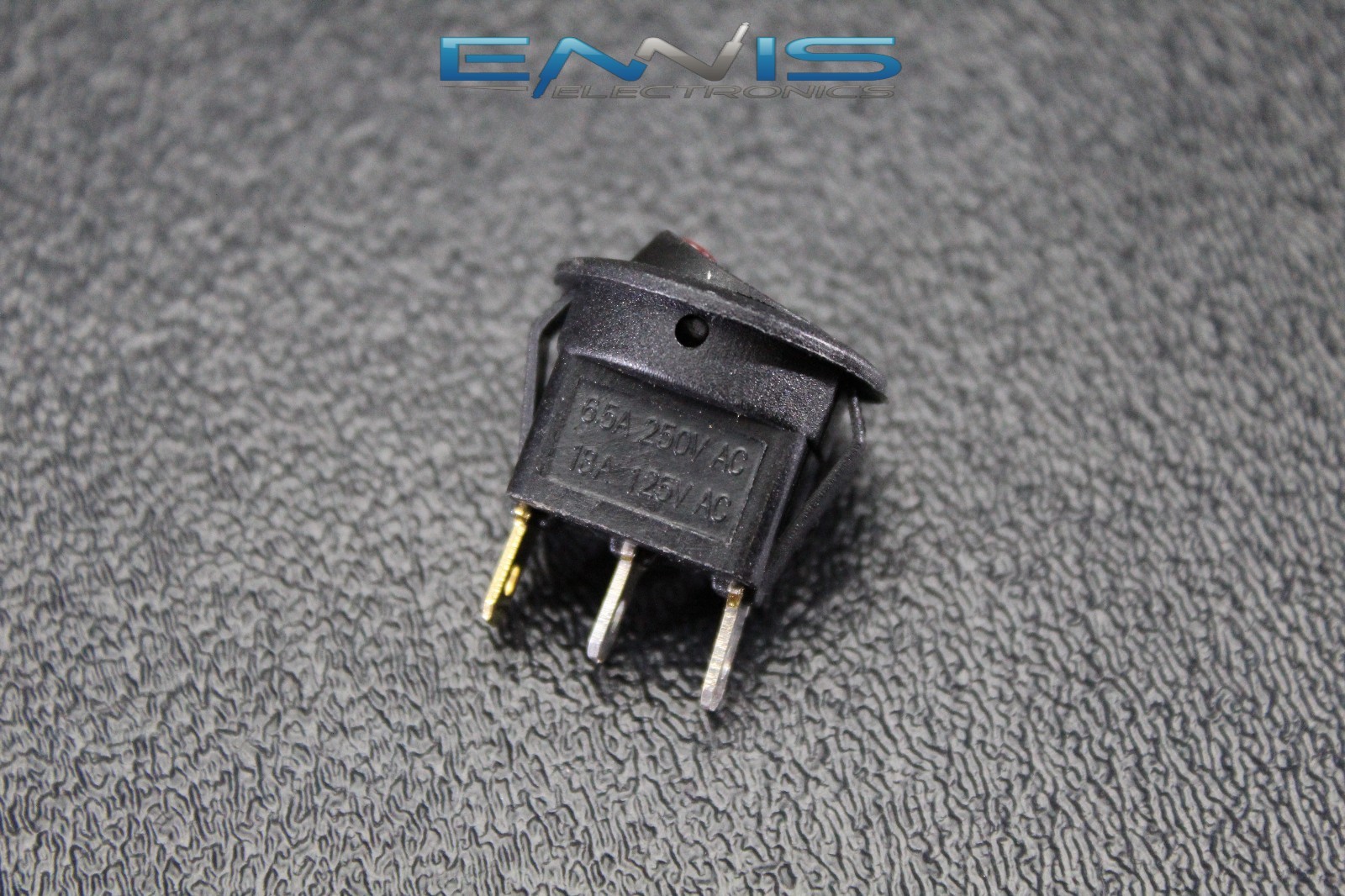 5 PCS ROUND ON OFF ROCKER SWITCH MINI TOGGLE RED LED 3/4 MOUNT HOLE EC-1103ARD