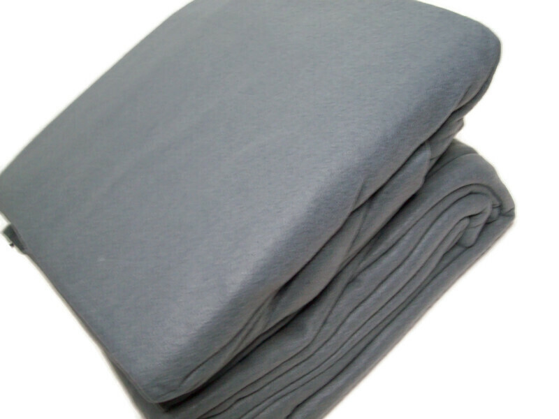 Home Collection Ashley Cooper Fleece Solid Dark Gray Queen Sheet Set New