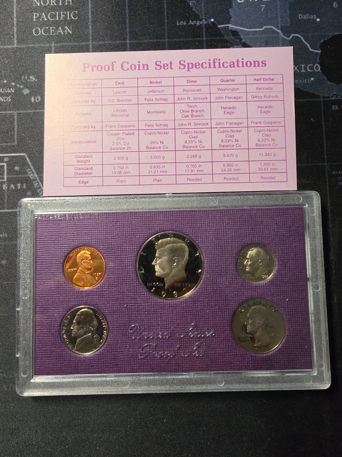1987 United States Mint Proof Set in Original Government Package