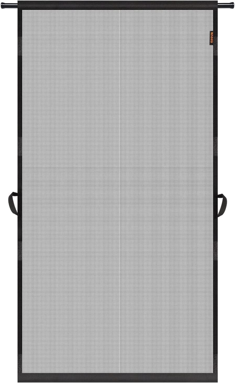 Fireproof Hanging Screen Door - Easy Install 36" x 98" Fits with Weighted Bottom