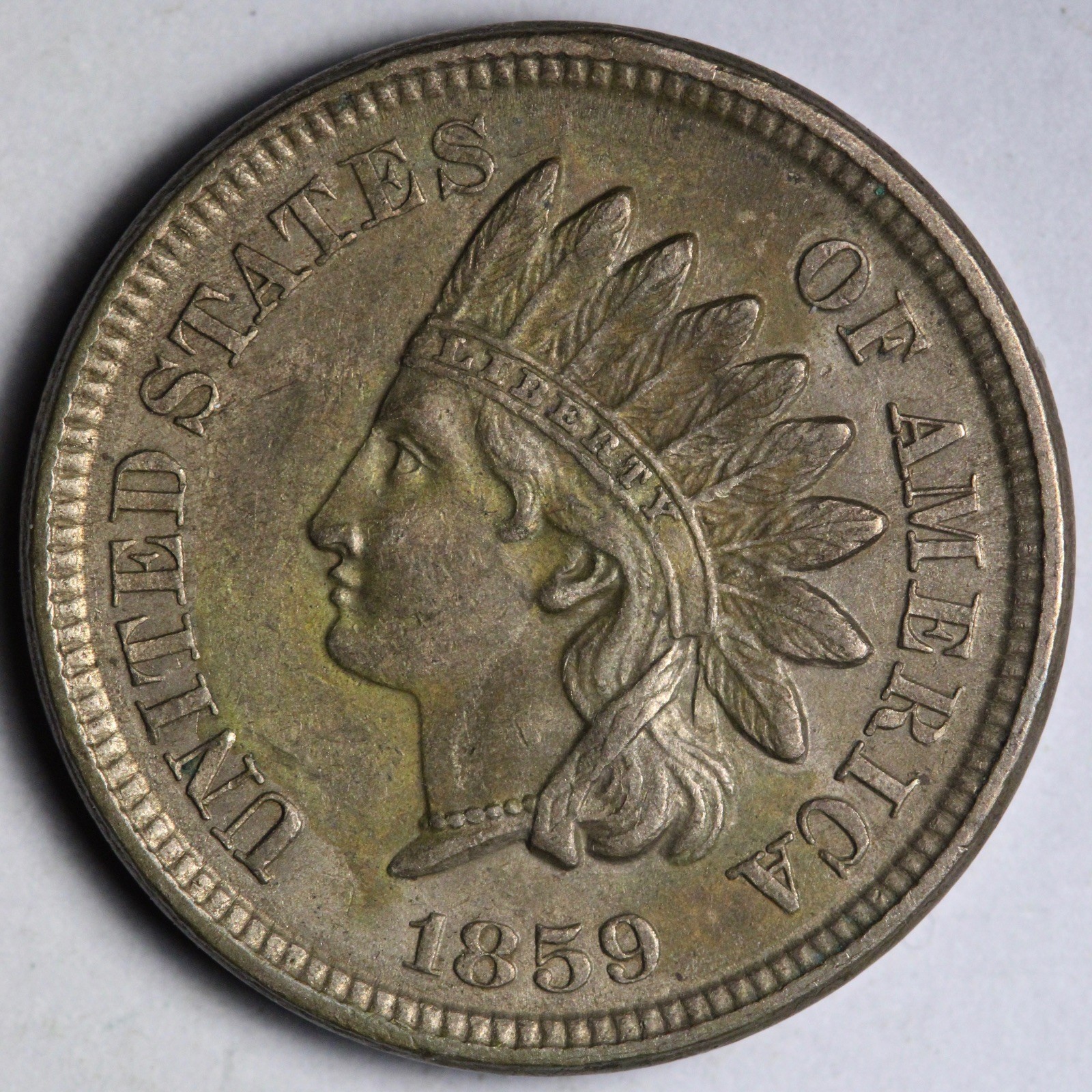 1859 Indian Head Cent Penny UNC *UNCIRCULATED* MS E137 AGCNM