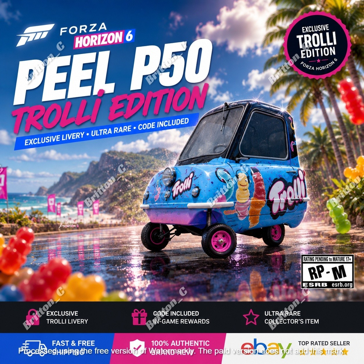 Forza Horizon 6: 1962 PEEL P50 - Trolli Promo Code Item - XBOX OR STEAM - FAST