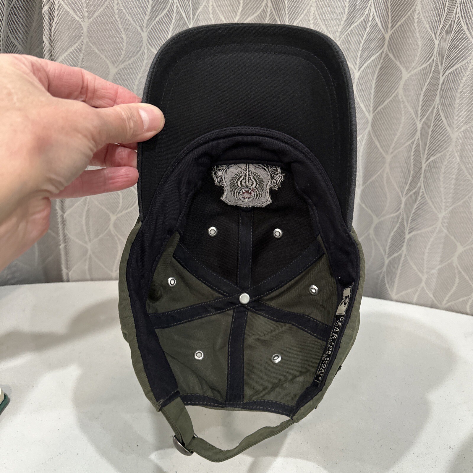 Special Operations Hat Cap Olive Green With Black Bill Strap Buckle