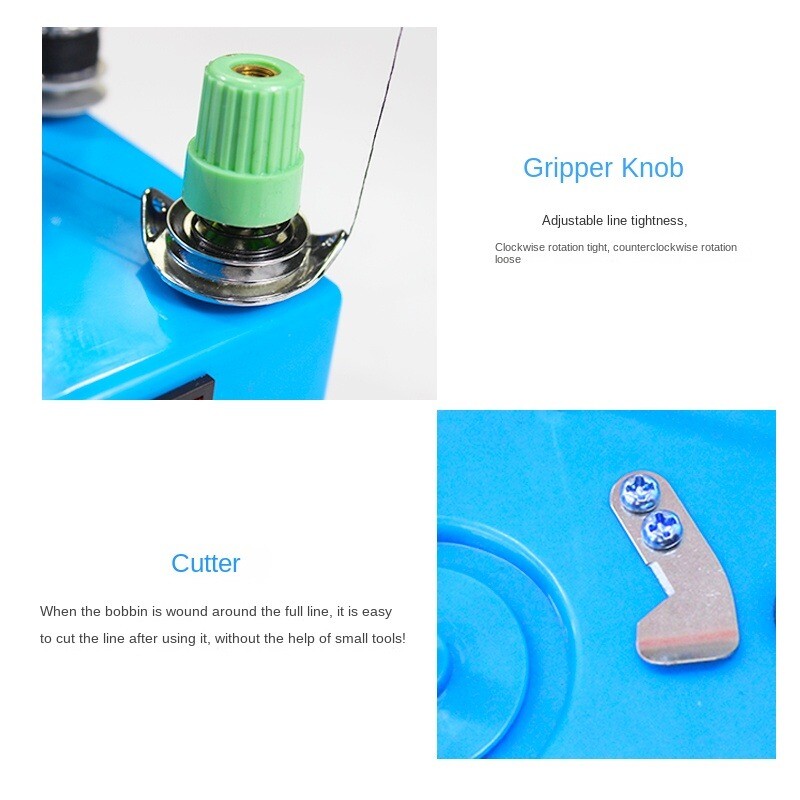 Sewing Machine Blue Bobbin Winder Embroidery Speed Electronic Bobbin Winder