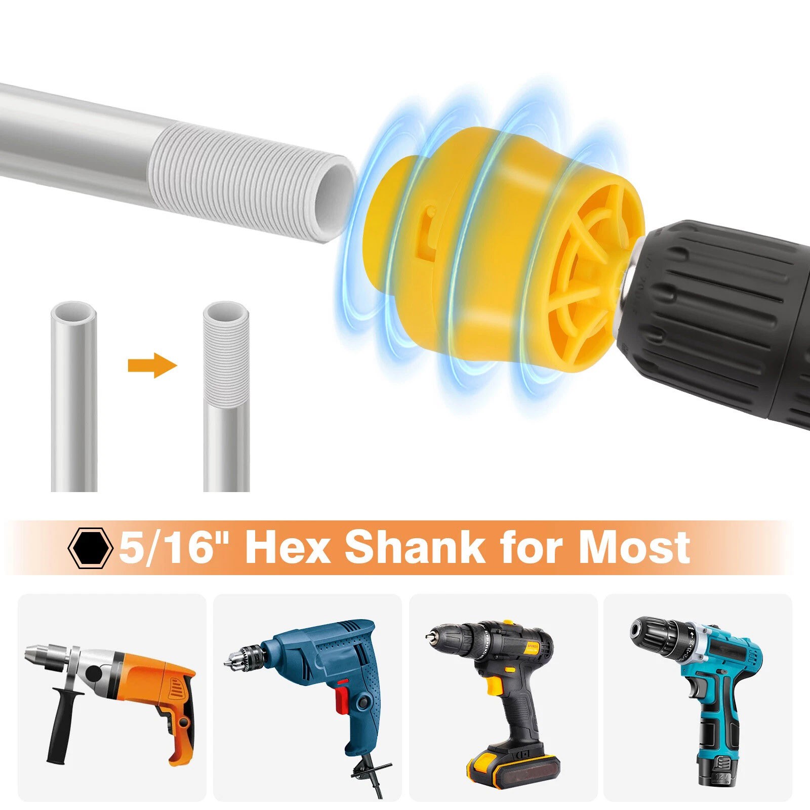 Durable PVC Thread Maker Tool Pipe Threader Plumbing Tool with 3 Dies Electric