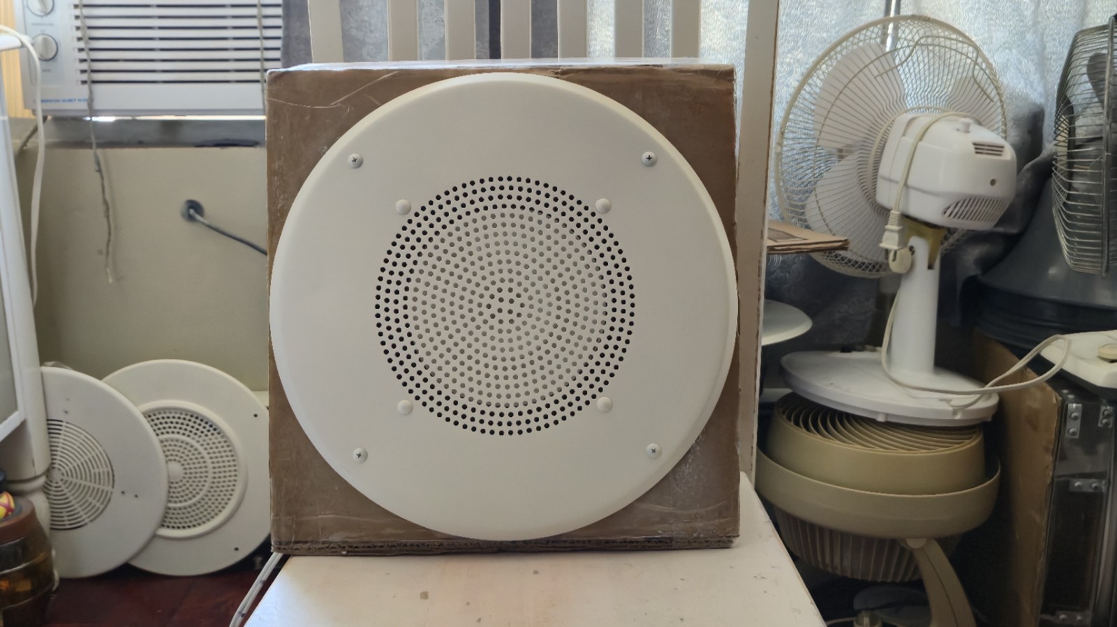 Modified Quam C5/B70/W Ceiling Speaker with 4 watt Transformer