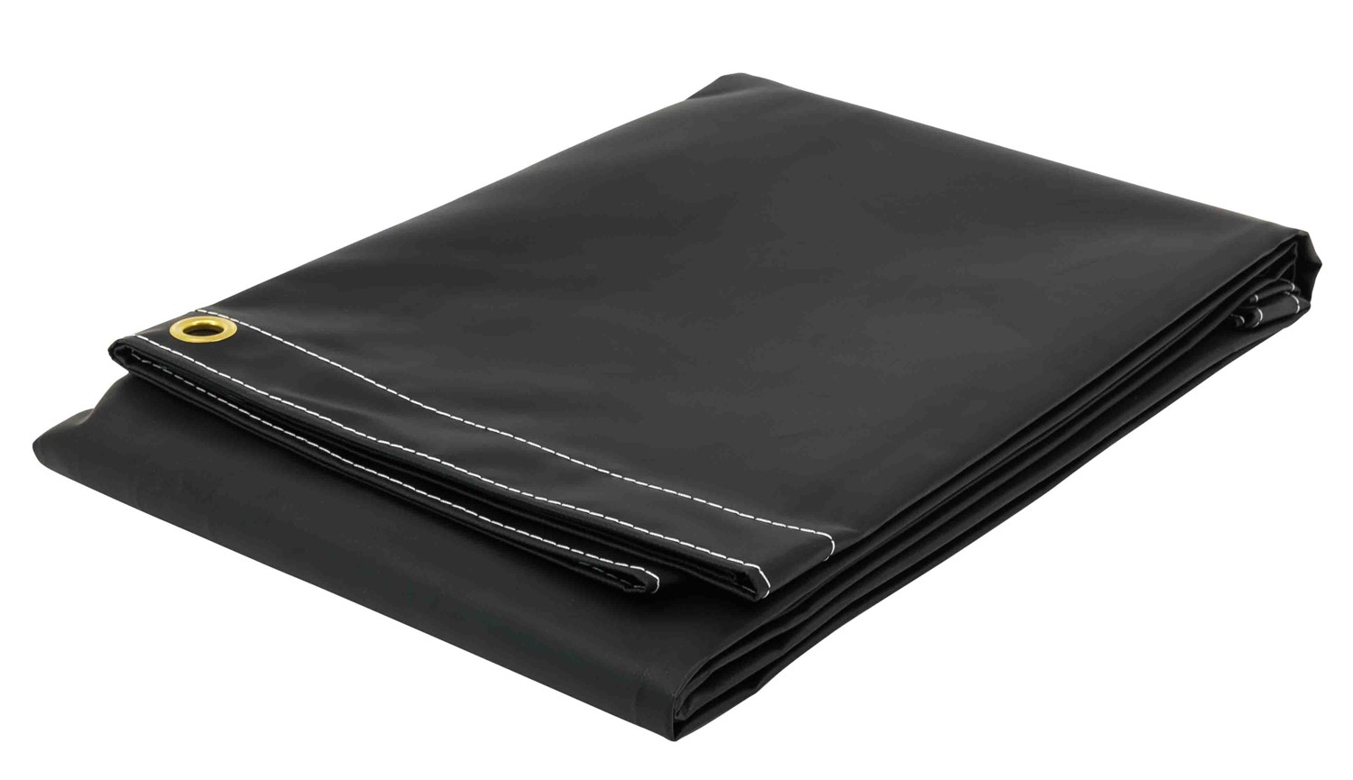 10' x 12' Heavy Duty BLACK 18oz Vinyl Utility Tarp Waterproof, Multipurpose, ...