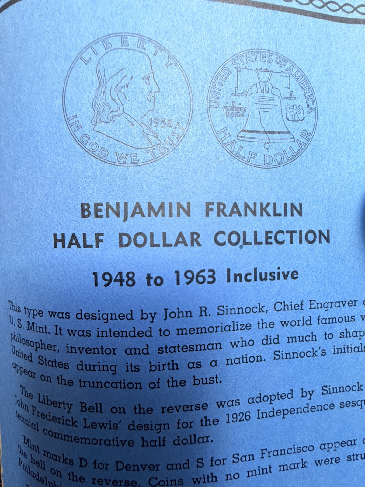 1948 - 1963 COMPLETE SET 35 BEN FRANKLIN 90% SILVER HALF DOLLARS COLLECTION