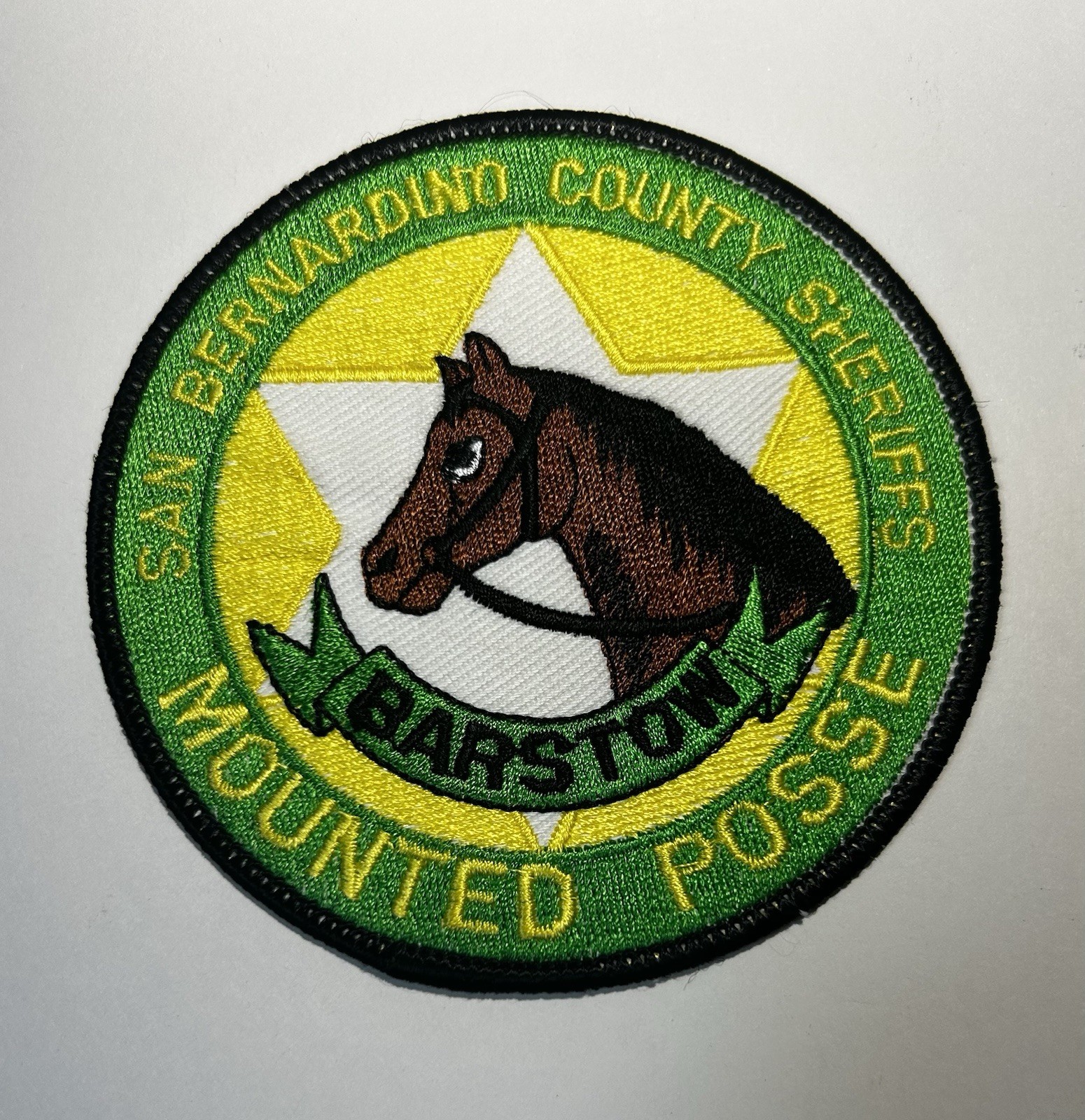 CALIFORNIA SAN BERNARDINO COUNTY SHERIFF BARSTOW MOUNTED POSSE PATCH #PDD30/57
