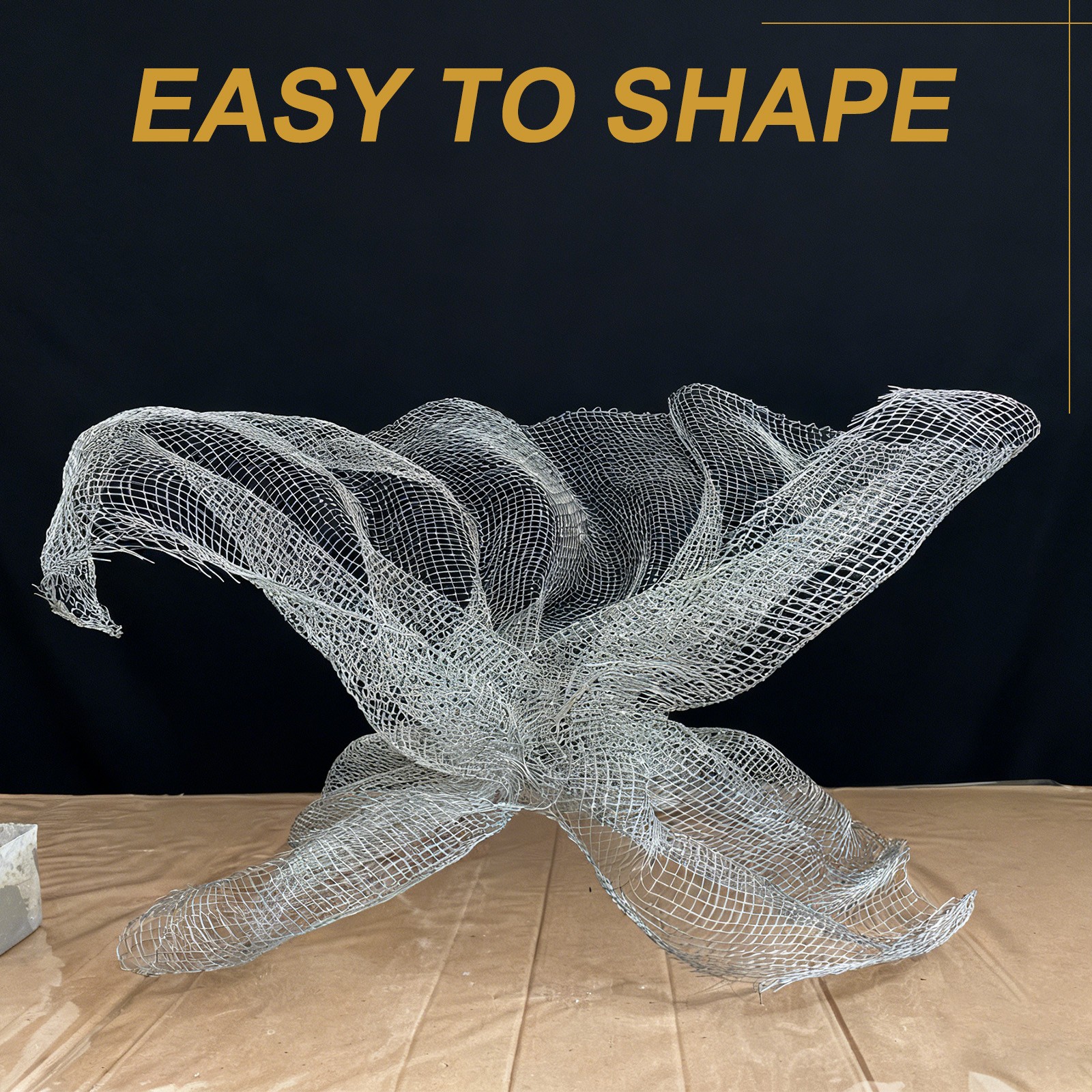Aluminum Wire Mesh, 15.7" x 1ft Craft Wire Mesh, Silver