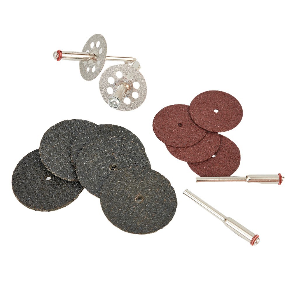 60X Cutting Disc Sanding Wheel Saw Cutter Mandrel Set Rotary Tool Accessories