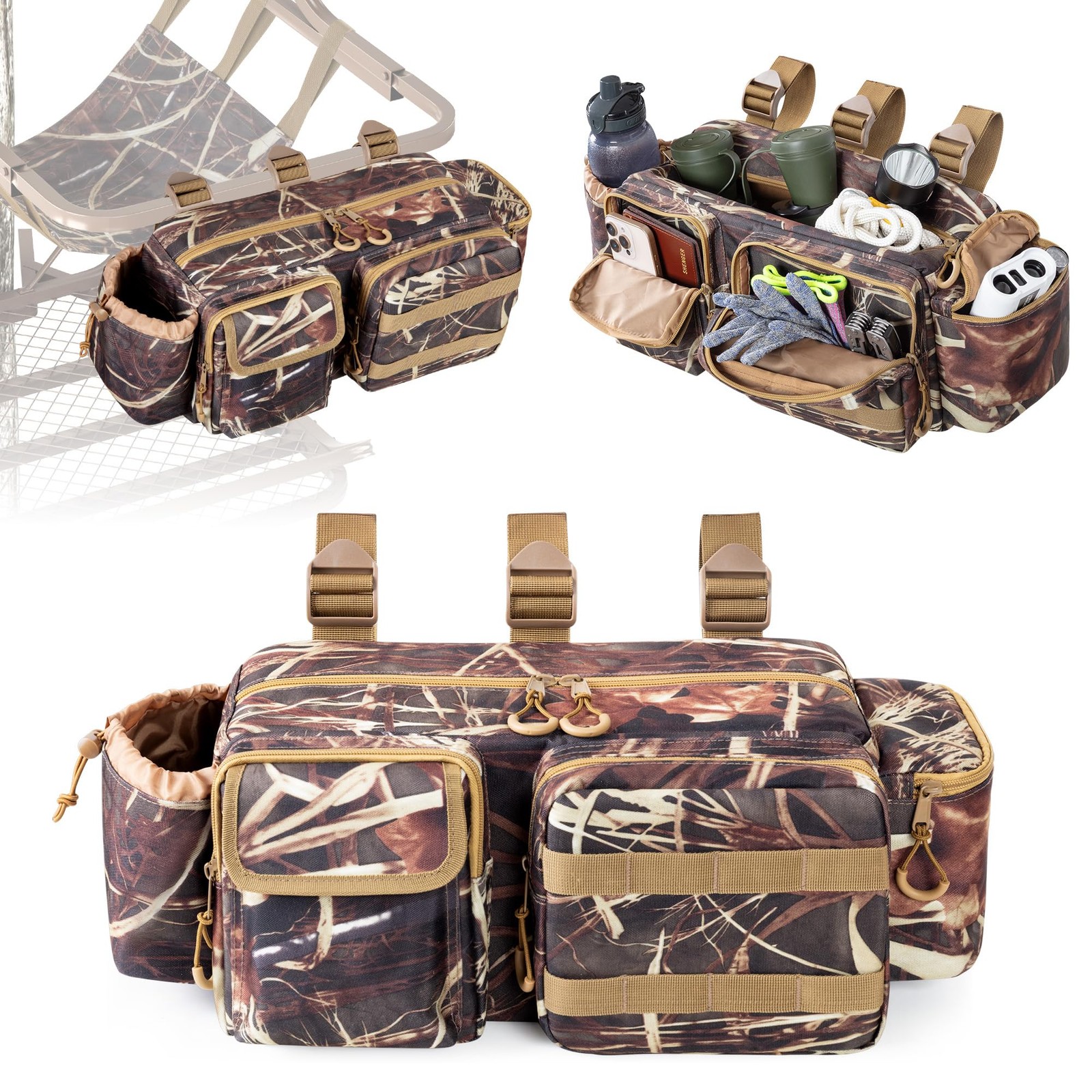 Smasrob Tree Stand Bag with Quieter Buckle Straps, Hunting for Camouflage