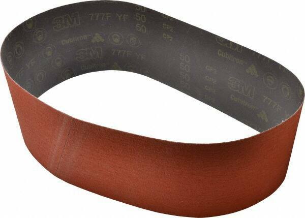 3M 6" Wide x 48" OAL, 50 Grit, Ceramic Abrasive Belt Ceramic, Coarse, Coated,...
