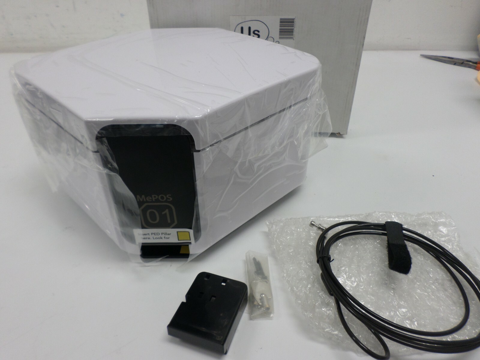 Unique Secure MePOS Main Base Module Only ME01-AA04 w Printer POS No Cables