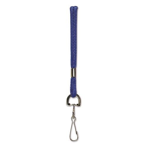 SICURIX Rope Lanyard, Metal Hook Fastener, 36" Long, Nylon, Blue, 2/Pack