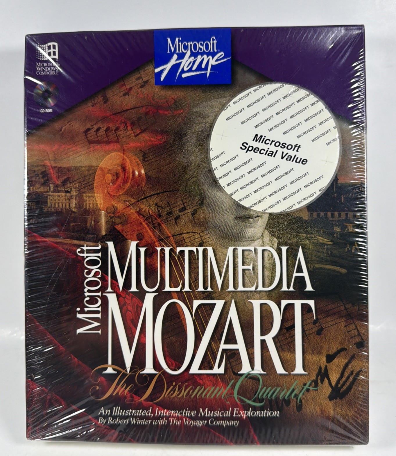 Microsoft Multimedia Mozart The Dissonant Quartet PC CD-ROM Window New & Sealed