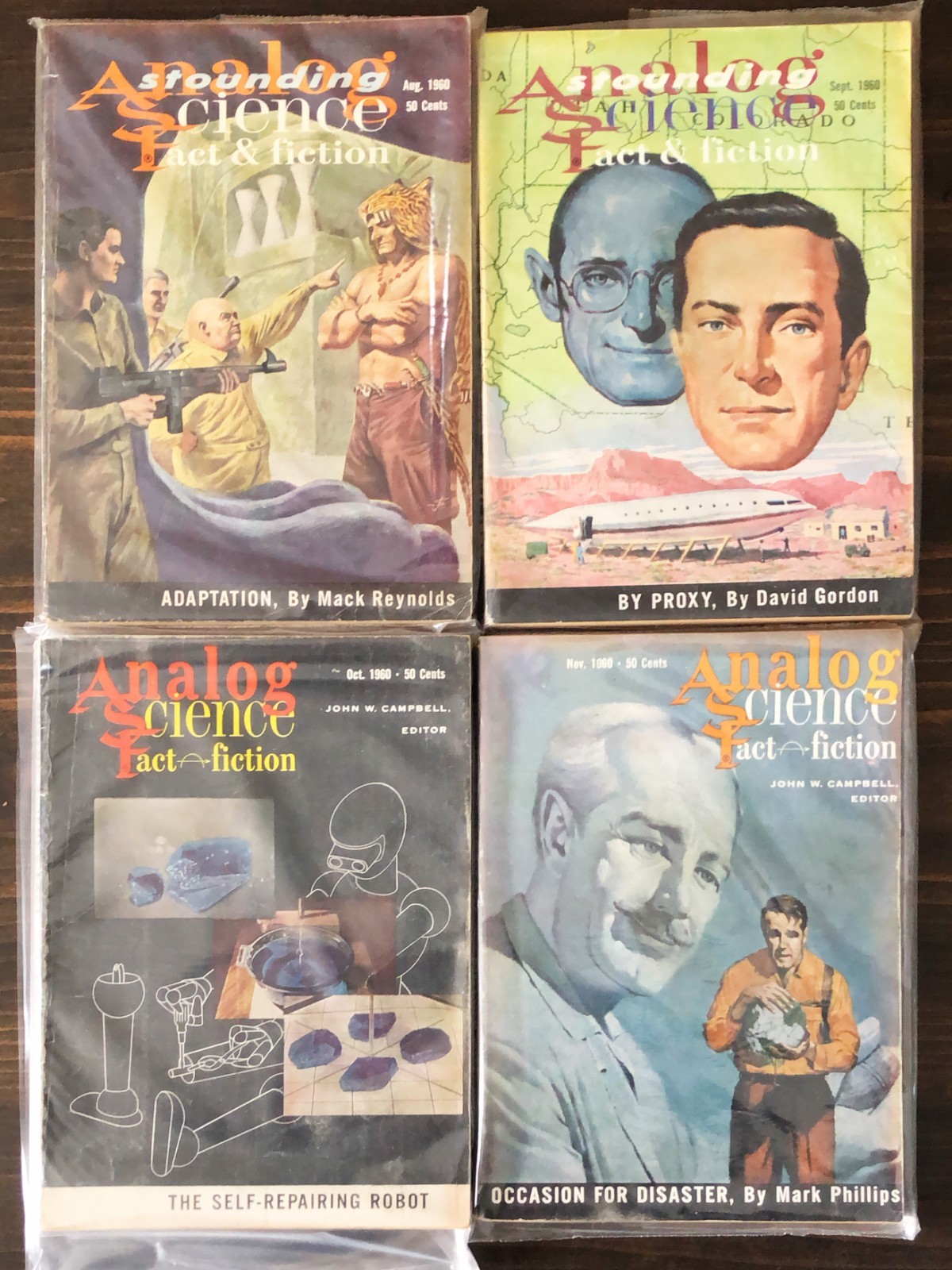 Analog Science Fiction & Science Fact Magazine, 1960 Lot Of 5