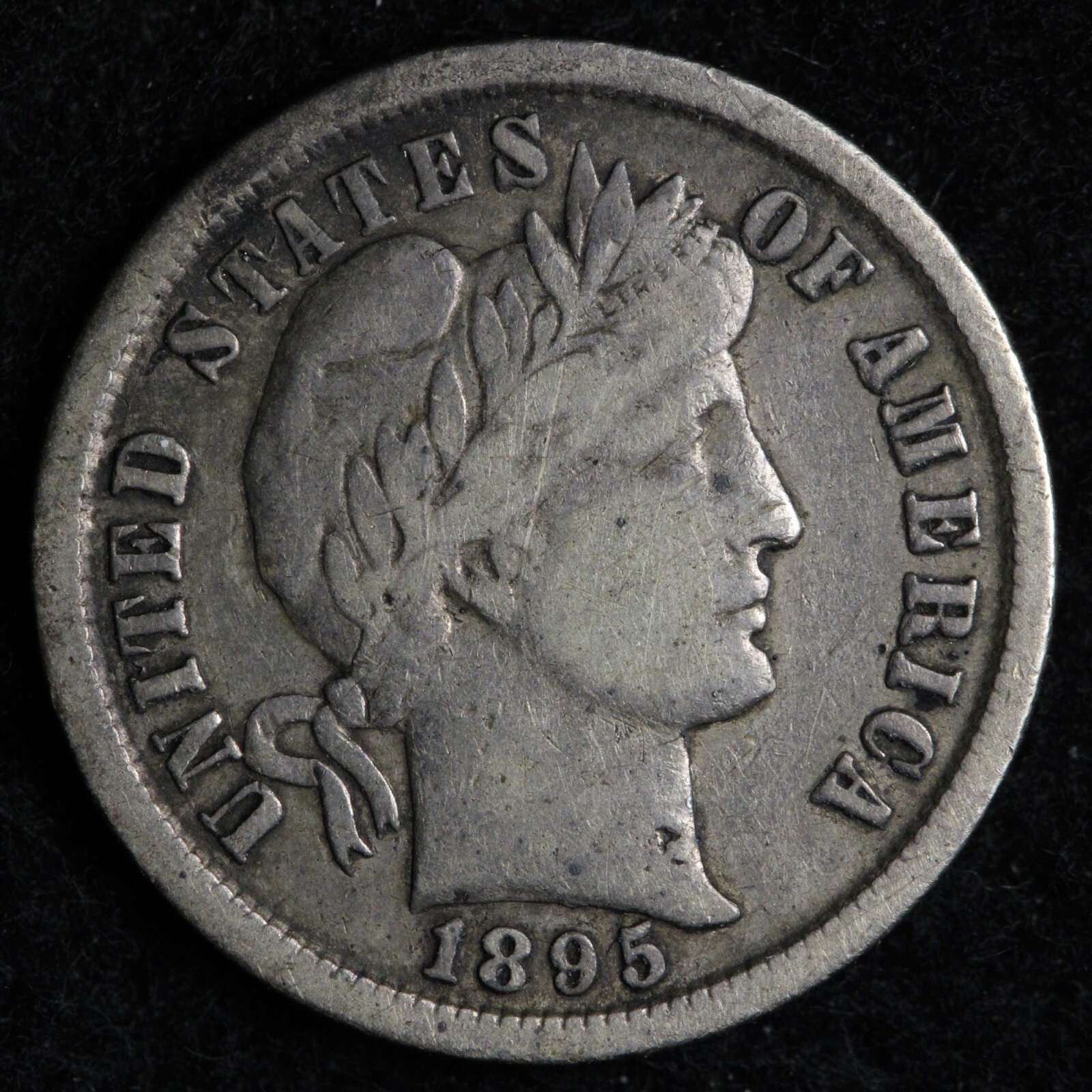 1895-S Barber Dime VF+ Tough Date & Grade! E795 GCHM