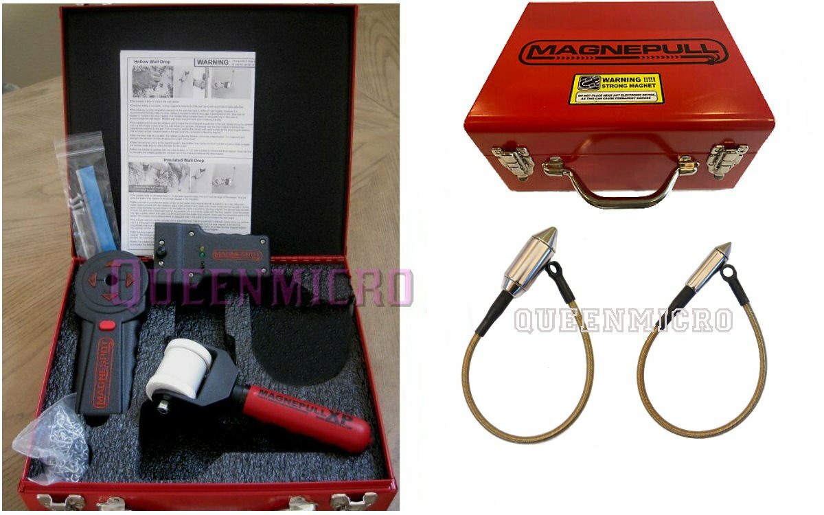 MAGNEPULL XP1000 + XR1000 w/ 2 Magnets Cable Fishing Puller Locator Steel Case