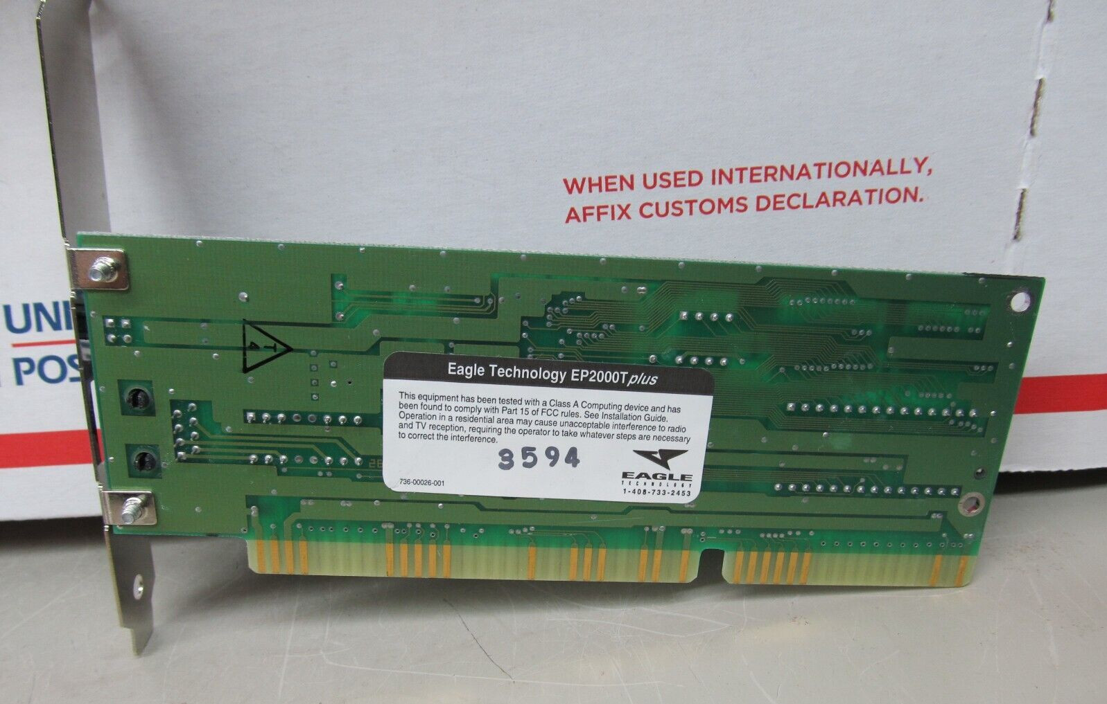 NEW Eagle Technology, EP2000T Plus, Ethernet Adapter Card