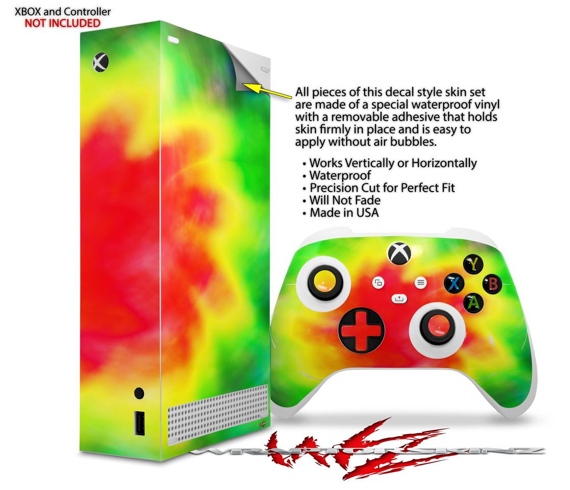Skin Wrap for XBOX Series S Console Controller Tie Dye