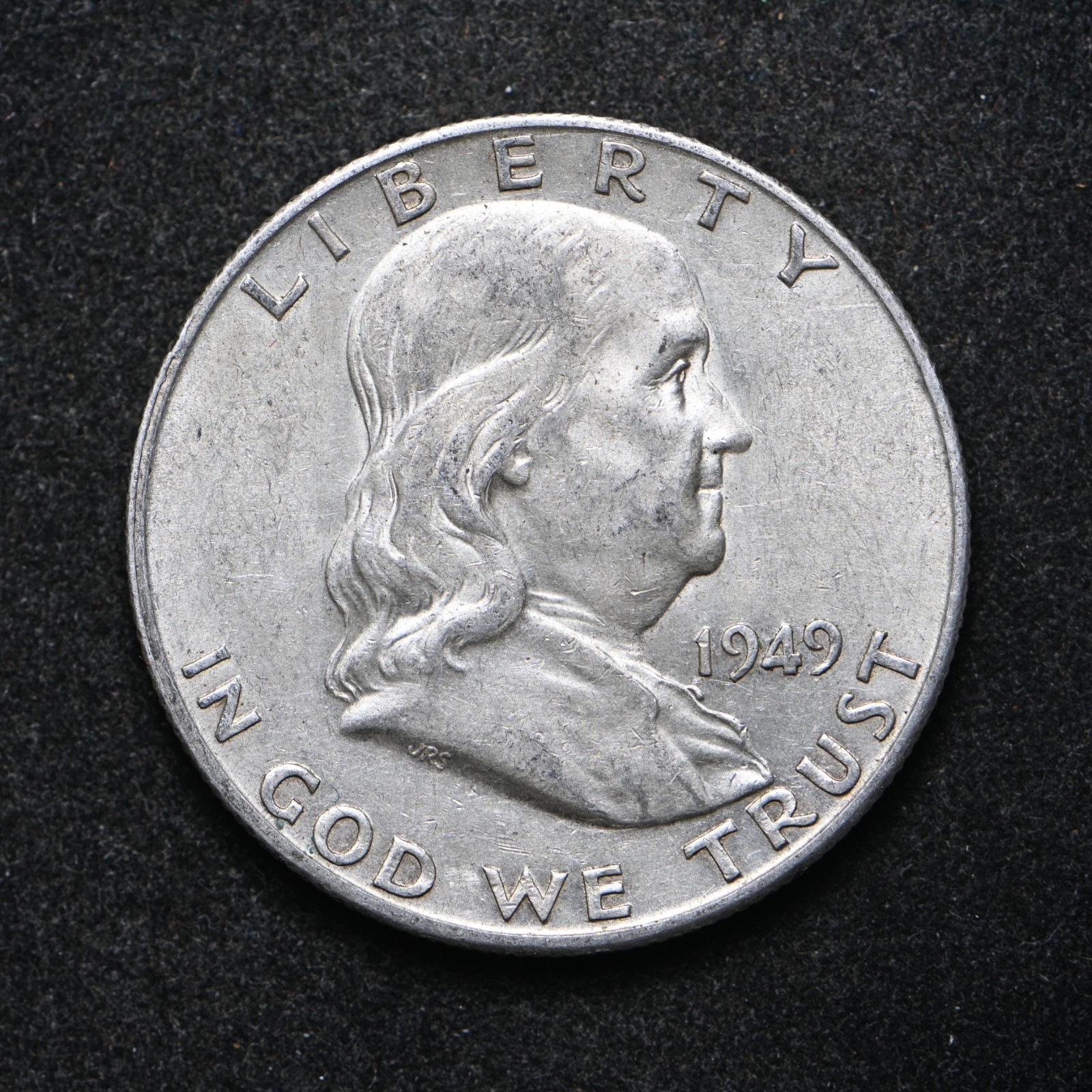 1949-S Franklin Silver Half Dollar (cn16589)