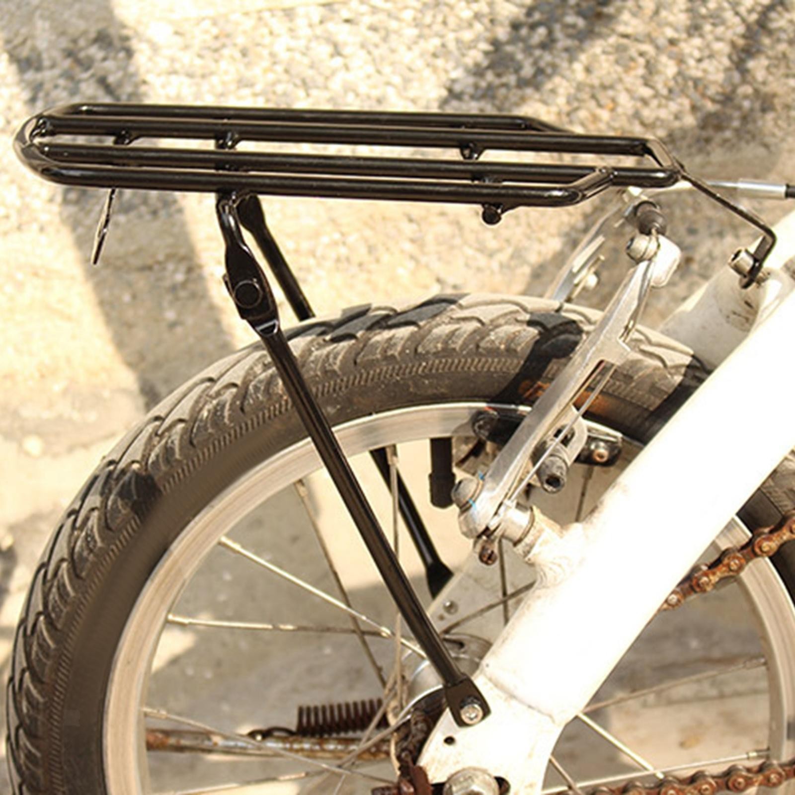 14" Bike Rear Rack, Screws Not Included Universal Easy Installation Solid Frame